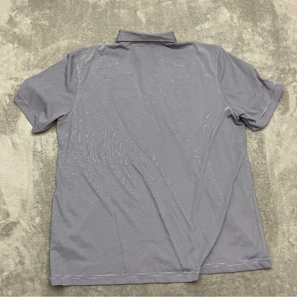 Chick Fil A Shirt Mens XL Blue Polo Crew Uniform Work Logo Striped - Picture 7 of 9